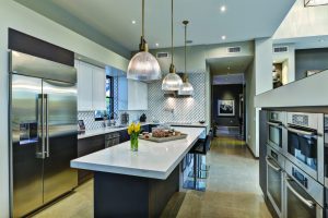 An inviting renovated kitchen ready for daily living and the holidays.