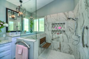 luxury aging in place bathroom accessible bathroom After remodel